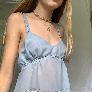 cutest lil cami/dress, sheer and vintage